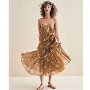 Madewell • Floral Tiered MIDI/Maxi Dress